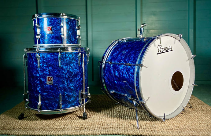 Premier '54' Vintage Drum Kit Blue Marine Pearl - 1966