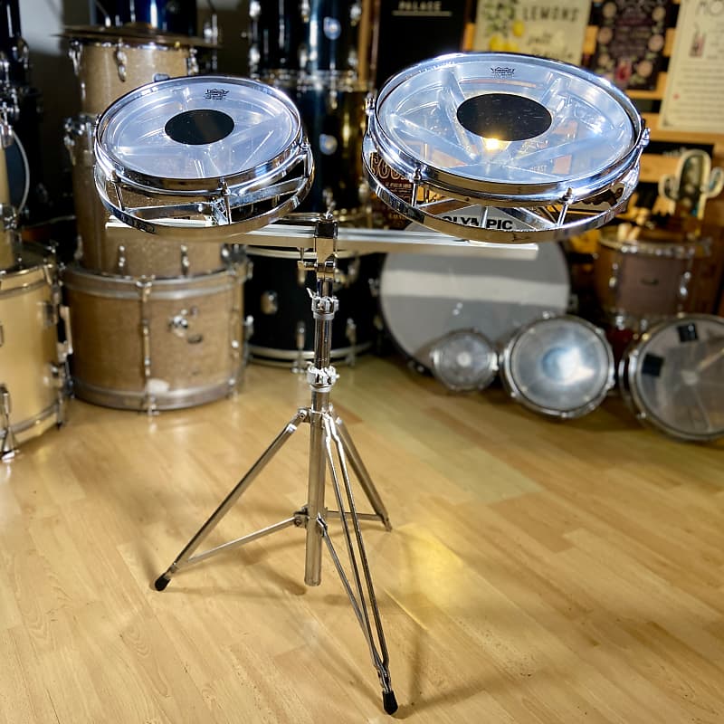 Remo 10” & 12” Vintage Rototoms with Stand - 1980’s