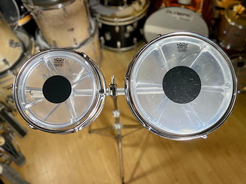 Remo 10” & 12” Vintage Rototoms with Stand - 1980’s