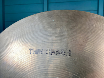 Sabian Pre-AA Series 16” Thin Crash Cymbal 995g - 1980’s