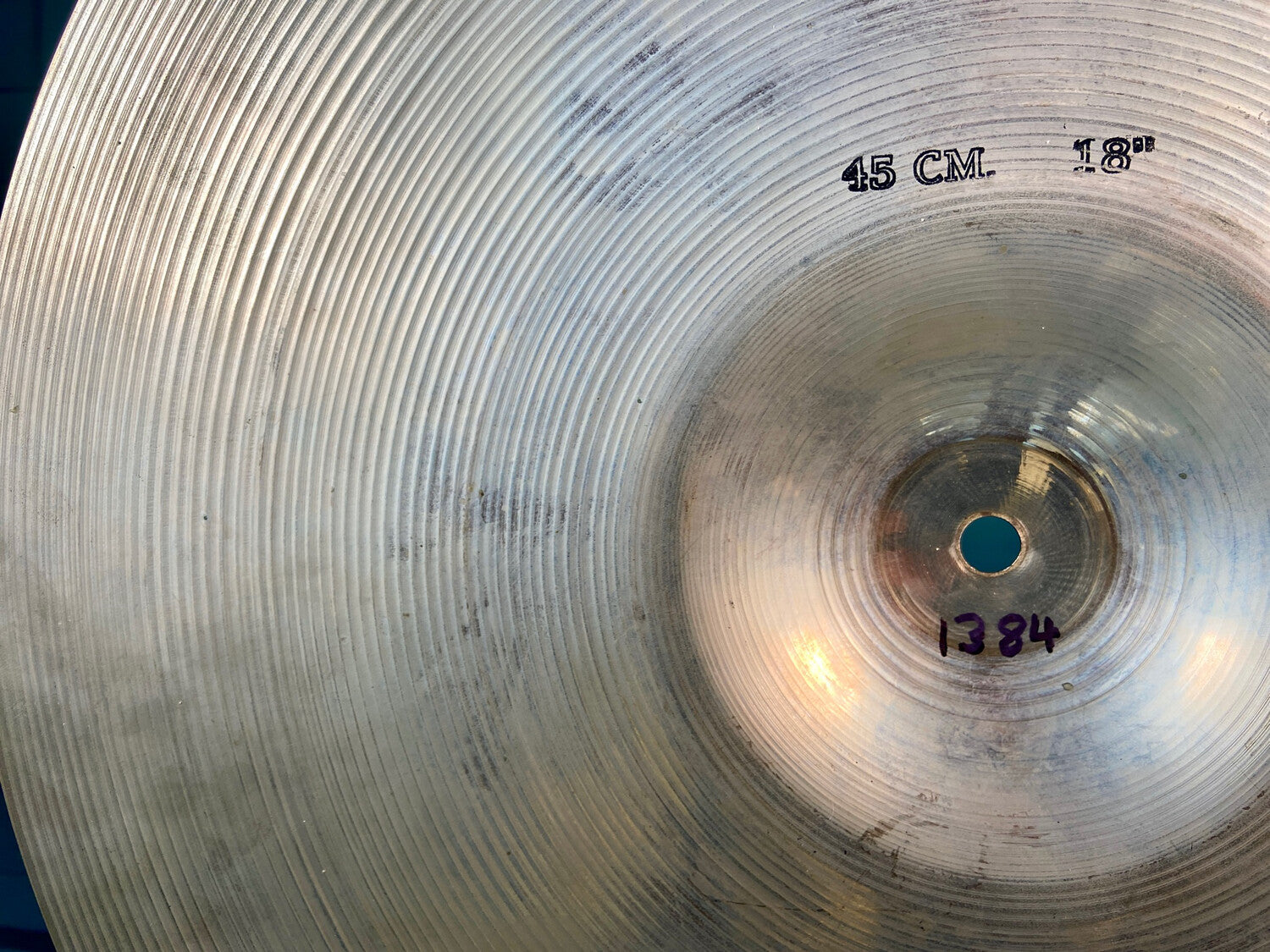 Sabian Pre-AA Series 18” Thin Crash Cymbal 1384g - 1980’s