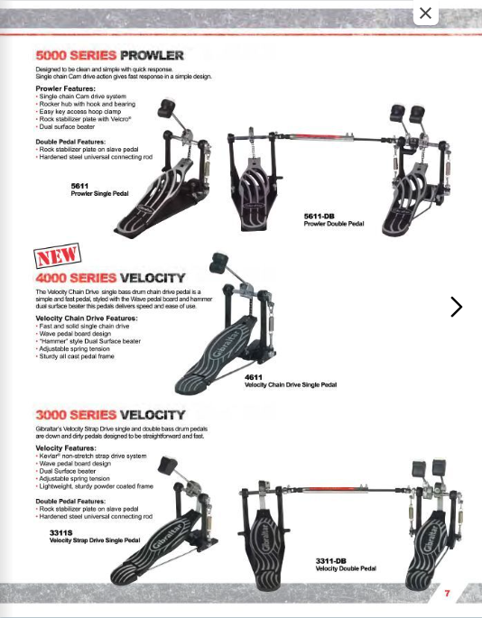Gibraltar prowler double pedal deals