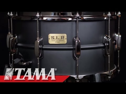 Tama S.L.P. ‘Big Black Steel’ 14x8” Snare Drum - Matte Black