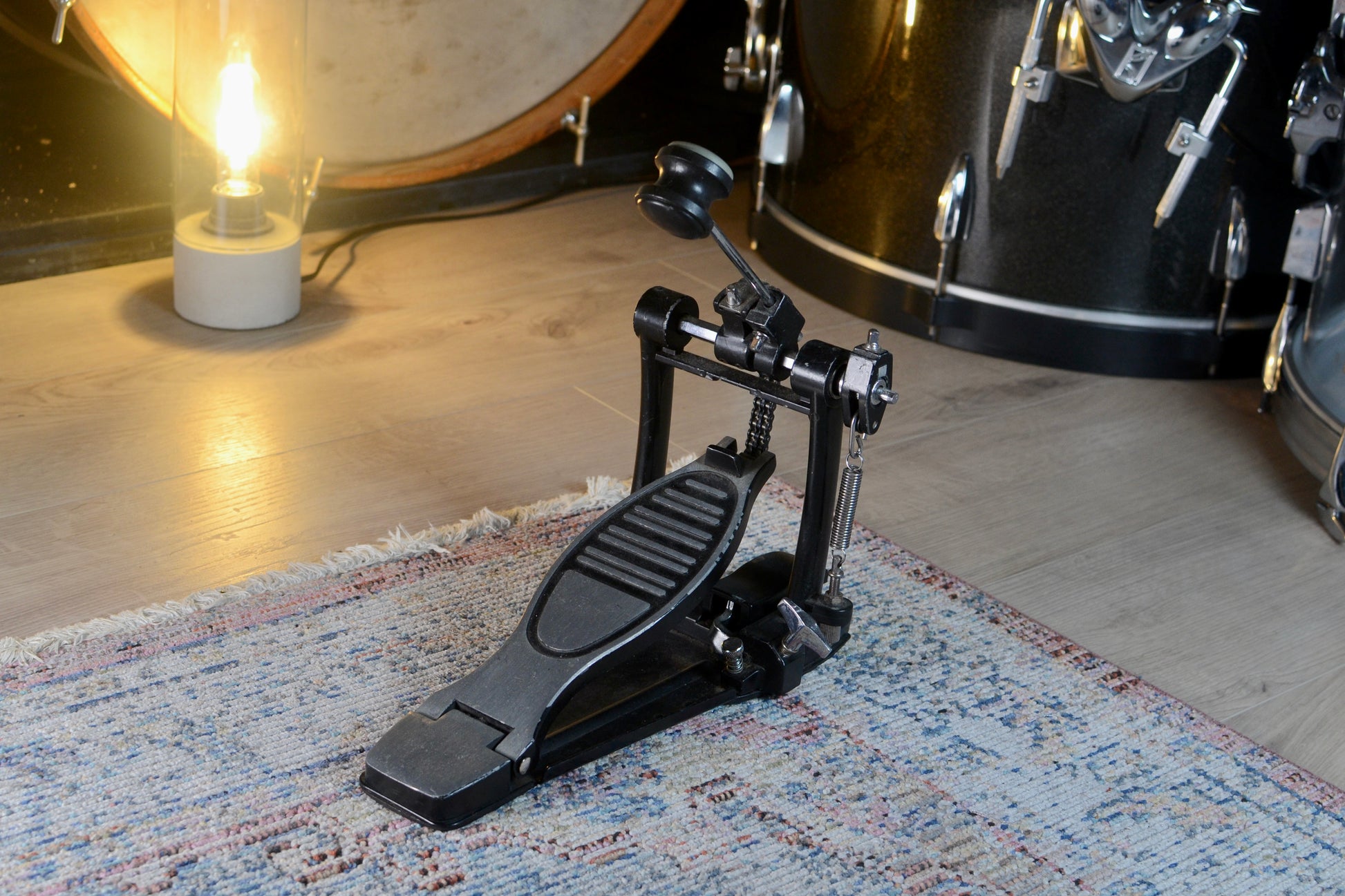 Double Chain Bass Drum Pedal w/ Solid Base Plate