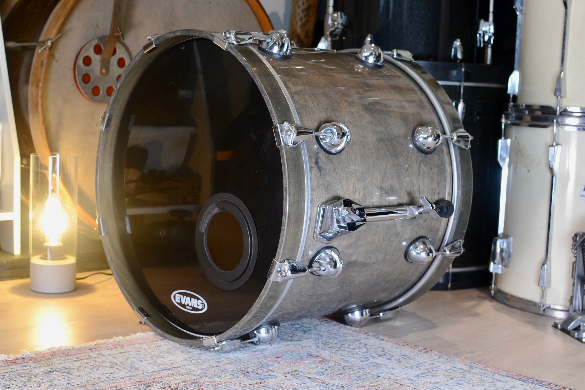 Premier Genista 20x16" Bass Drum in SG Sable (Misty Black) - 1990's