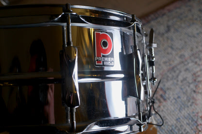 Premier '1036' 14x6.5" Vintage Steel Snare Drum  - 1985