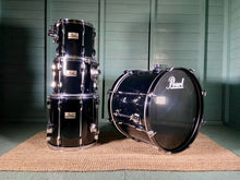 Load image into Gallery viewer, Pearl Export Pro Series Drum Kit Fusion Sizes in Piano Black - Mid 1990&#39;s
