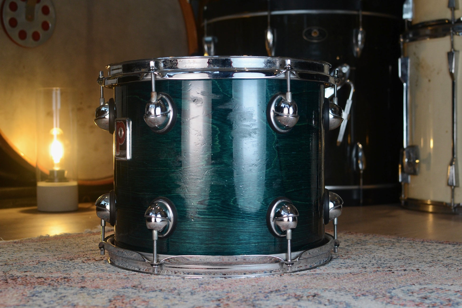 Premier Genista 12x10" Rack Tom in Turquoise - 1990's