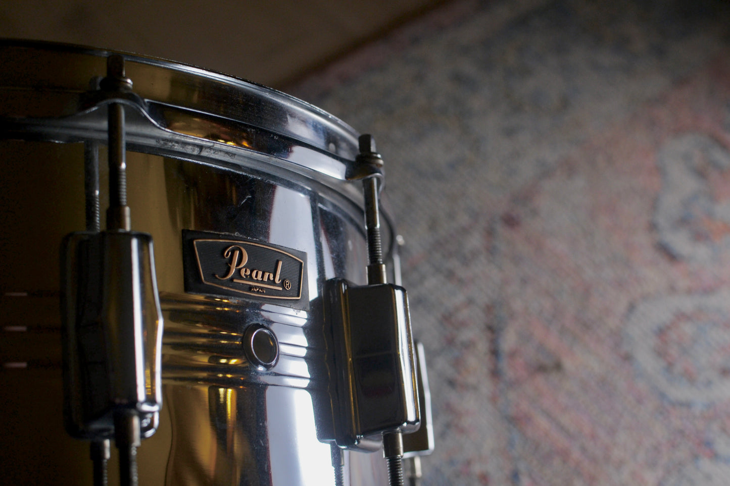 Pearl ‘B4514L’ 14x6.5” Brass Snare Drum - 1976