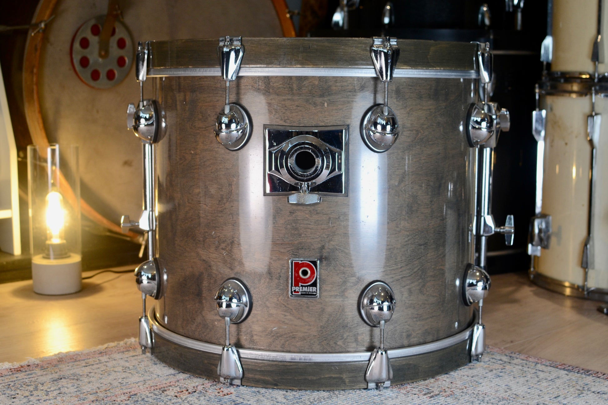 Premier Genista 20x16" Bass Drum in SG Sable (Misty Black) - 1990's