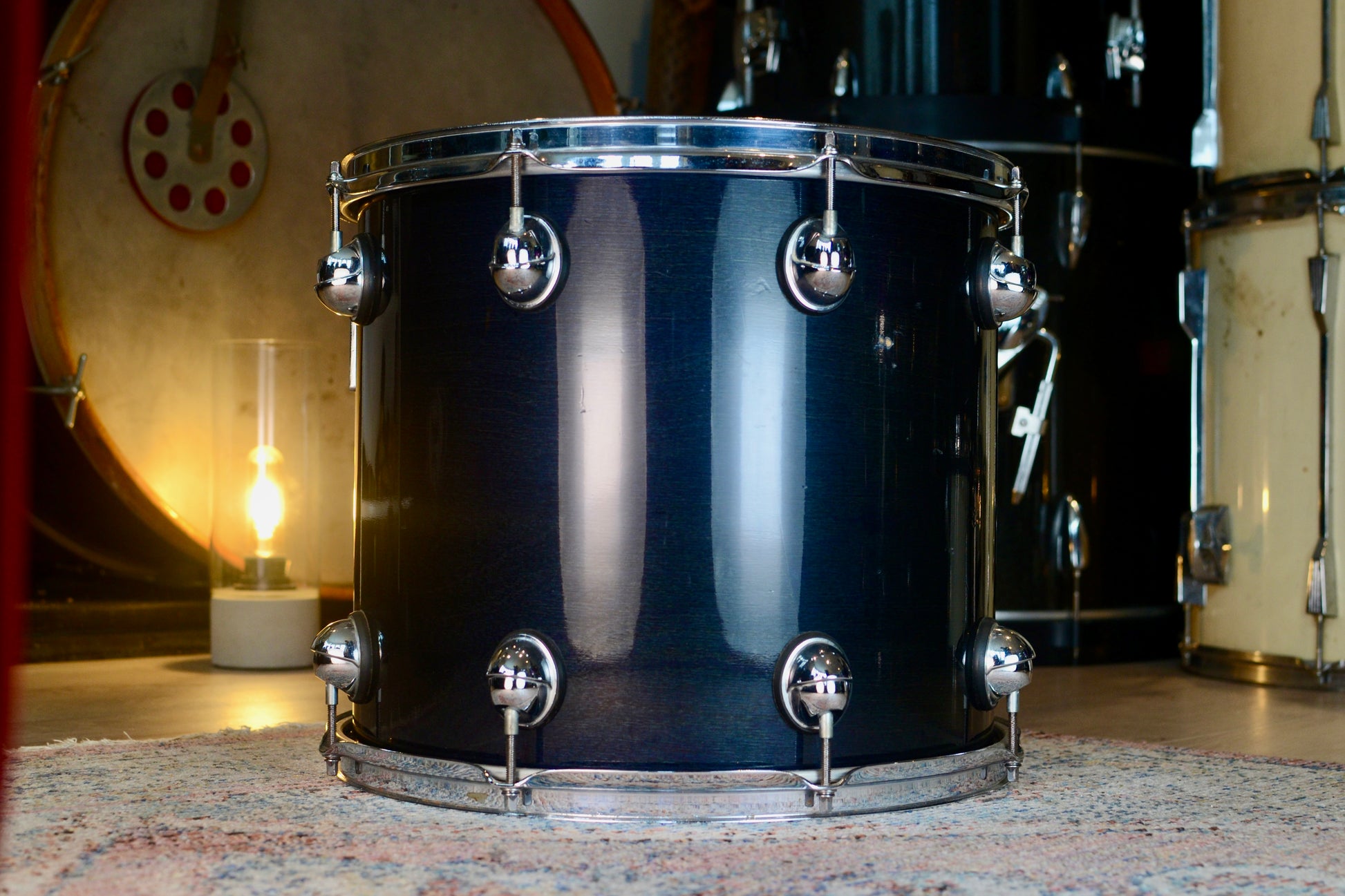 Premier Genista 15x13" Rack/Floor Tom in Cobalt Blue - 1990's