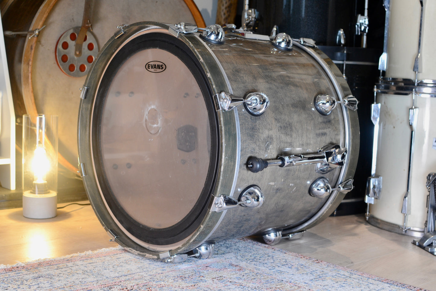 Premier Genista 20x16" Bass Drum in SG Sable (Misty Black) - 1990's