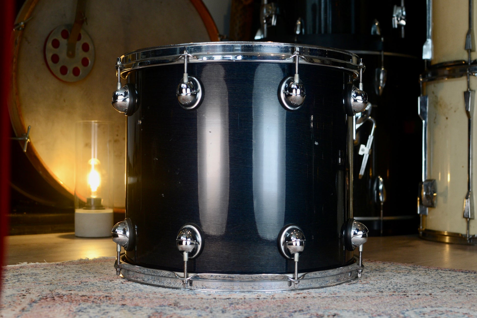 Premier Genista 15x13" Rack/Floor Tom in Cobalt Blue - 1990's