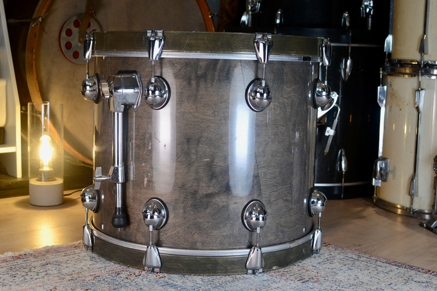 Premier Genista 20x16" Bass Drum in SG Sable (Misty Black) - 1990's