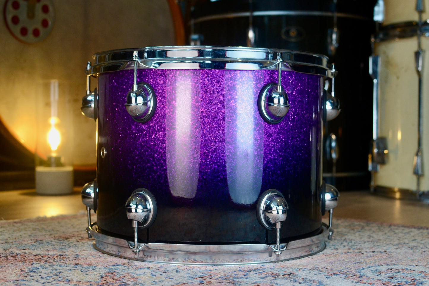 Premier Genista 13x10" Rack Tom in Purple Fade Sparkle