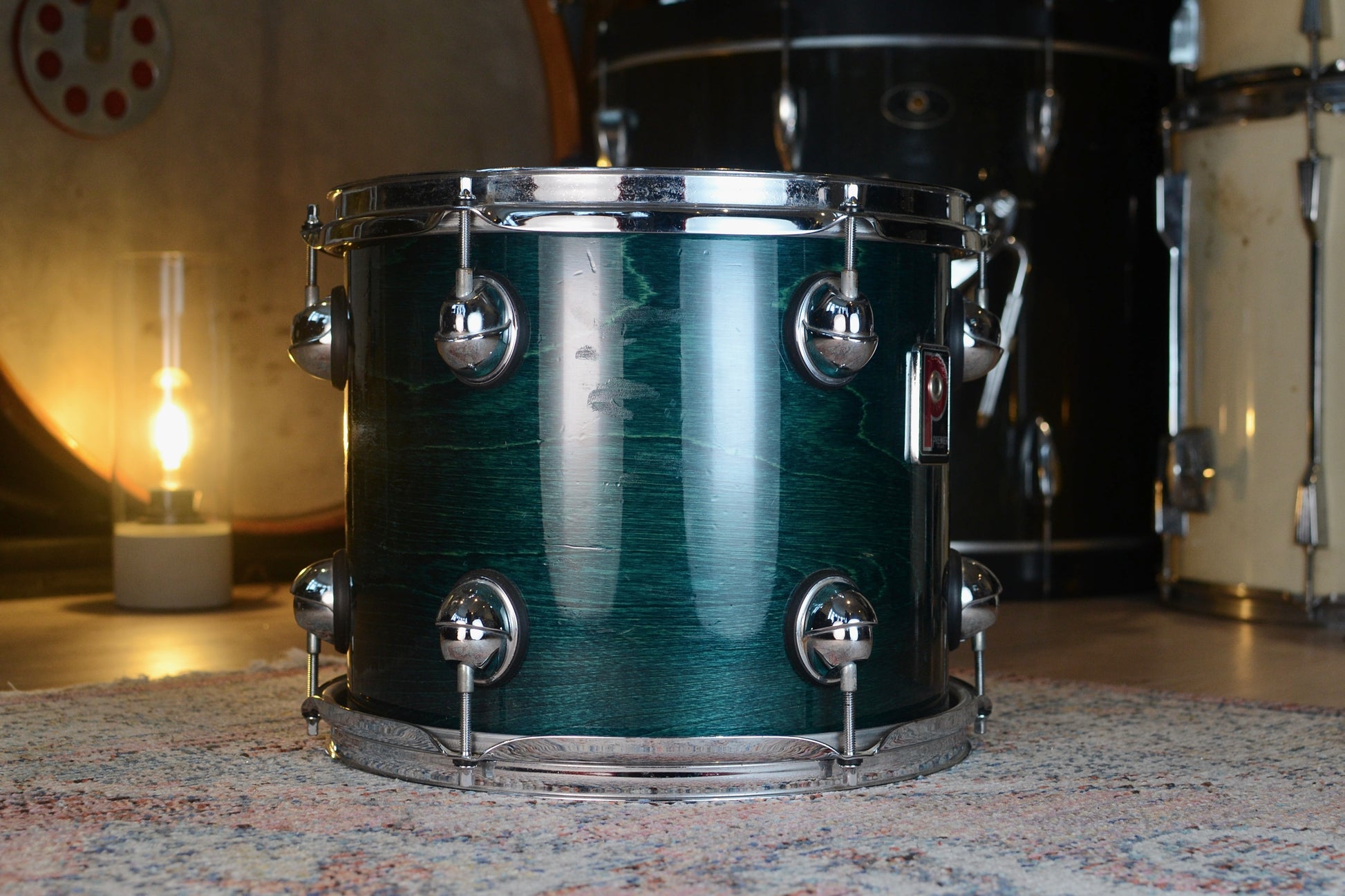 Premier Genista 12x10" Rack Tom in Turquoise - 1990's