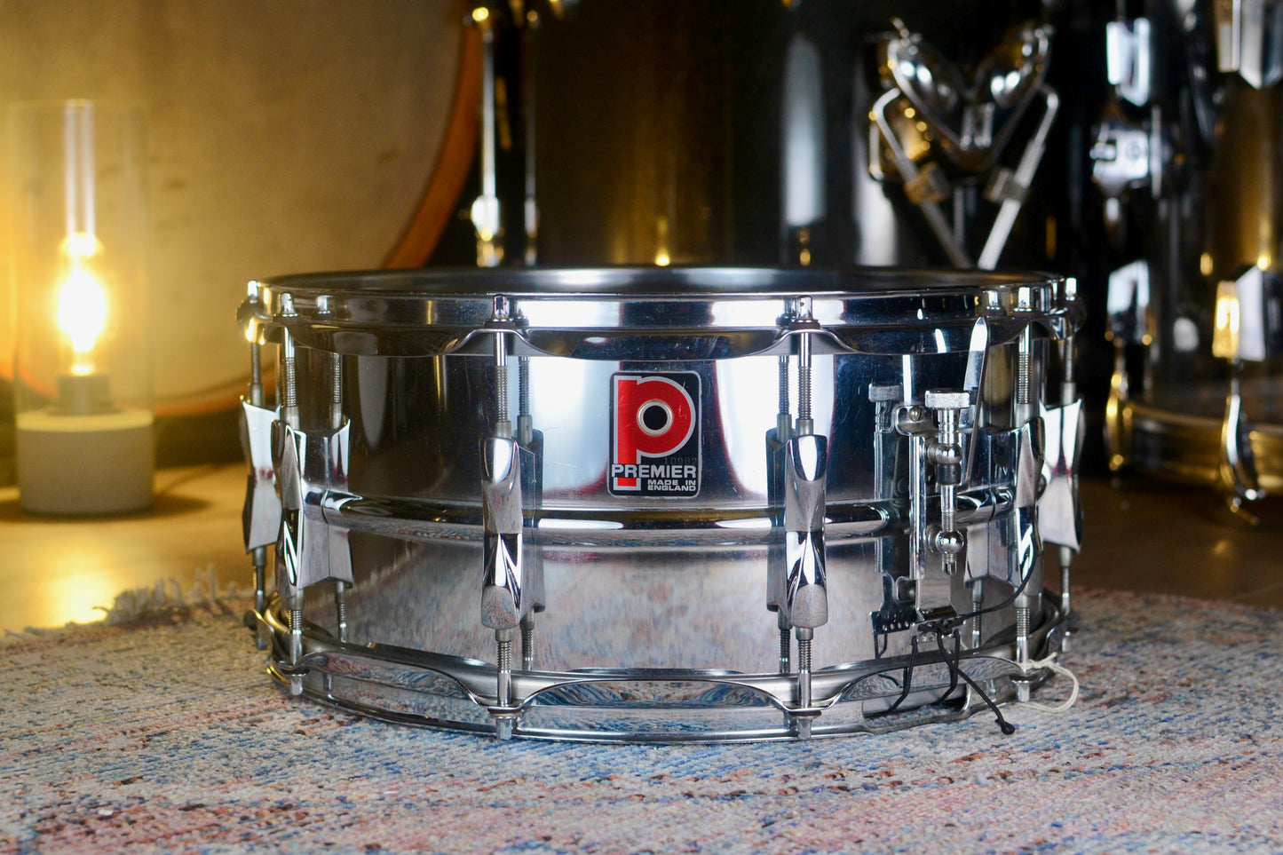 Premier '1036' 14x6.5" Vintage Steel Snare Drum  - 1985